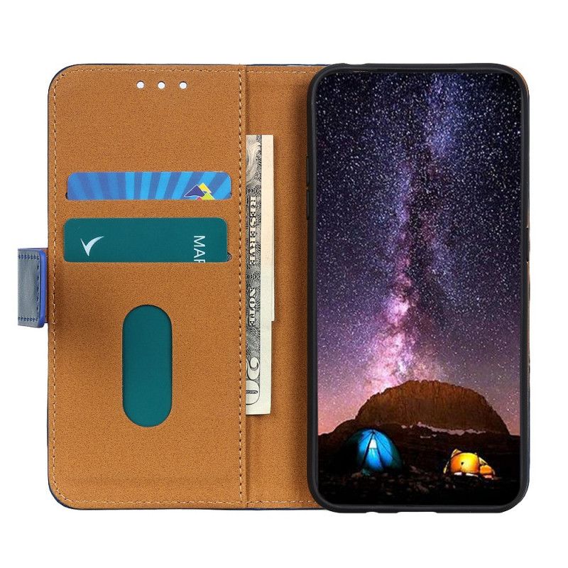 Etui Folio Samsung Galaxy A13 5g Trójkolorowy Efekt Skóry