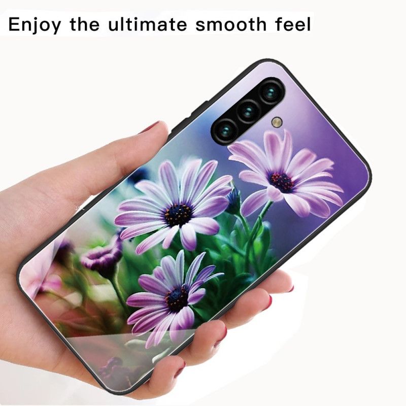 Etui Samsung Galaxy A13 5g Kwiaty Ze Szkła Hartowanego