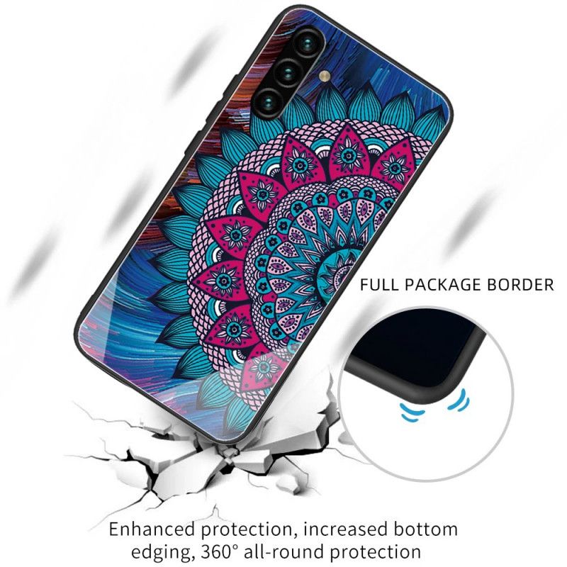 Etui Samsung Galaxy A13 5g Mandala Ze Szkła Hartowanego Etui Ochronne