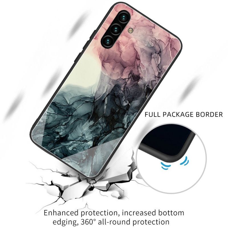 Etui Samsung Galaxy A13 5g Marmurowe Szkło Hartowane Etui Ochronne