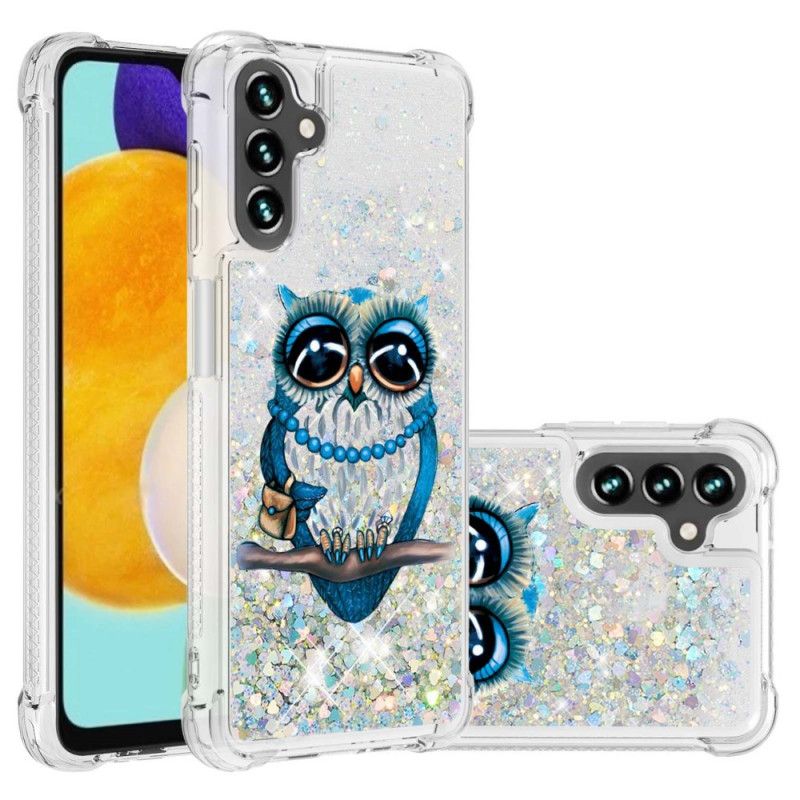 Etui Samsung Galaxy A13 5g Panna Brokatowa Sowa Etui Ochronne