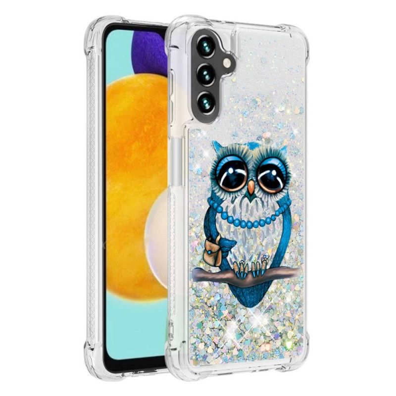 Etui Samsung Galaxy A13 5g Panna Brokatowa Sowa Etui Ochronne