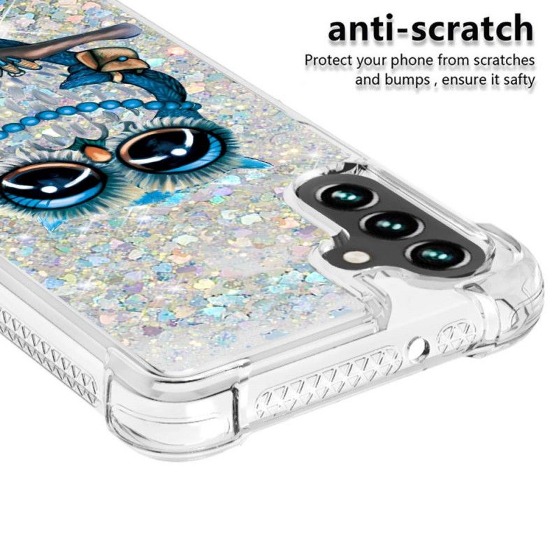 Etui Samsung Galaxy A13 5g Panna Brokatowa Sowa Etui Ochronne