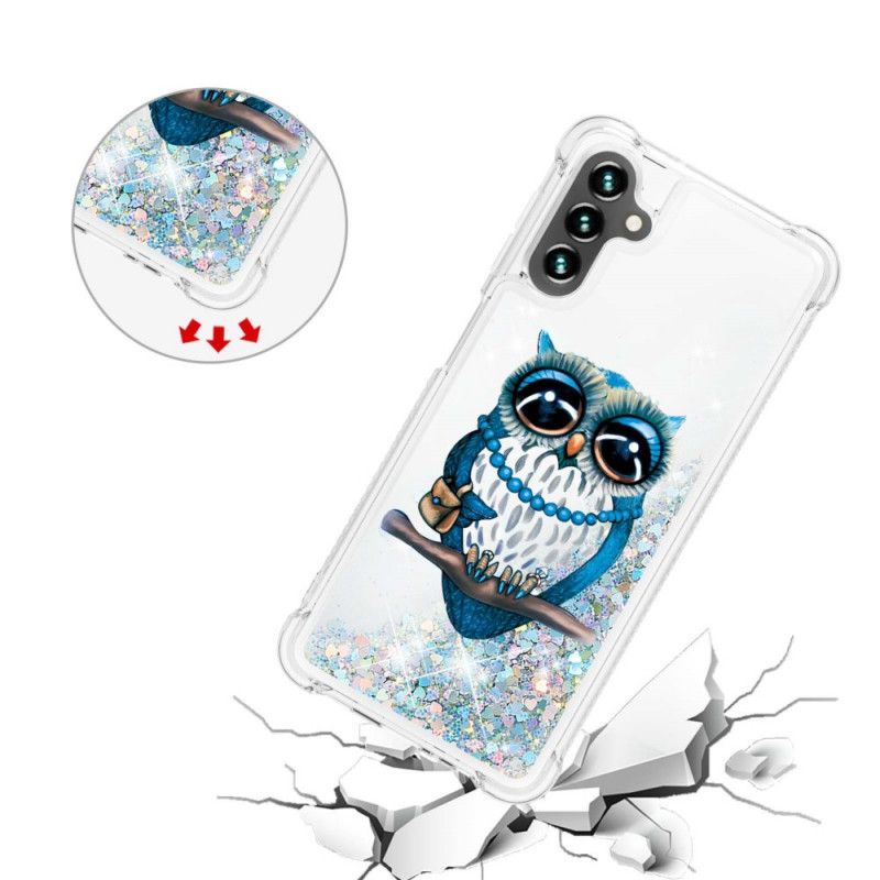 Etui Samsung Galaxy A13 5g Panna Brokatowa Sowa Etui Ochronne