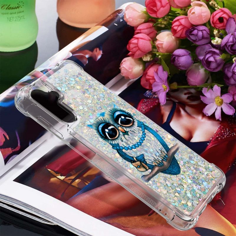 Etui Samsung Galaxy A13 5g Panna Brokatowa Sowa Etui Ochronne