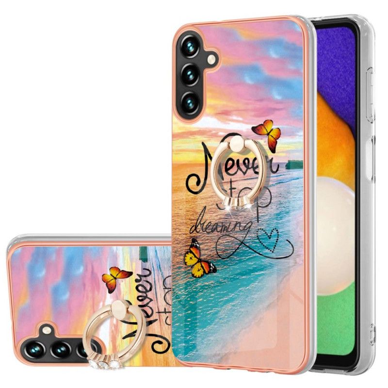 Etui Samsung Galaxy A13 5g Posiadacz Pierścionka Nigdy Nie Przestawaj Marzyć Etui Ochronne