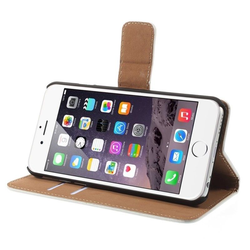 Etui Folio iPhone 6 / 6S Fioletowy Jasnoniebieski Z Zamknięciem Magnetycznym