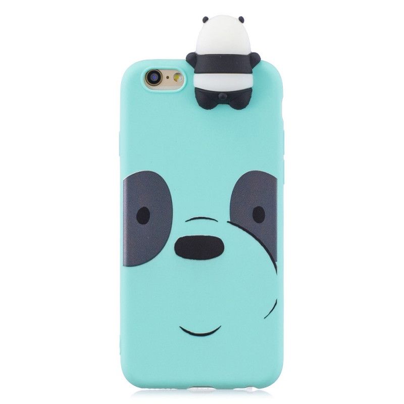 Etui iPhone 6 / 6S Biały Czarny Eric The 3D Panda