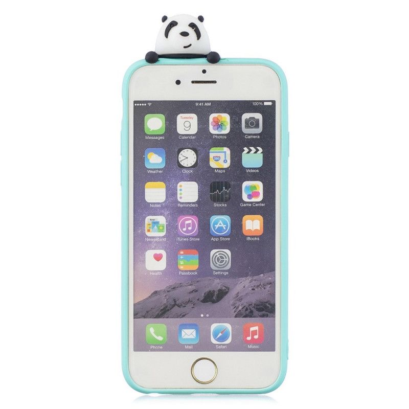 Etui iPhone 6 / 6S Biały Czarny Eric The 3D Panda