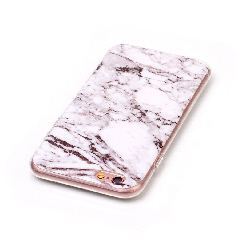 Etui iPhone 6 / 6S Biały Czarny Marmur