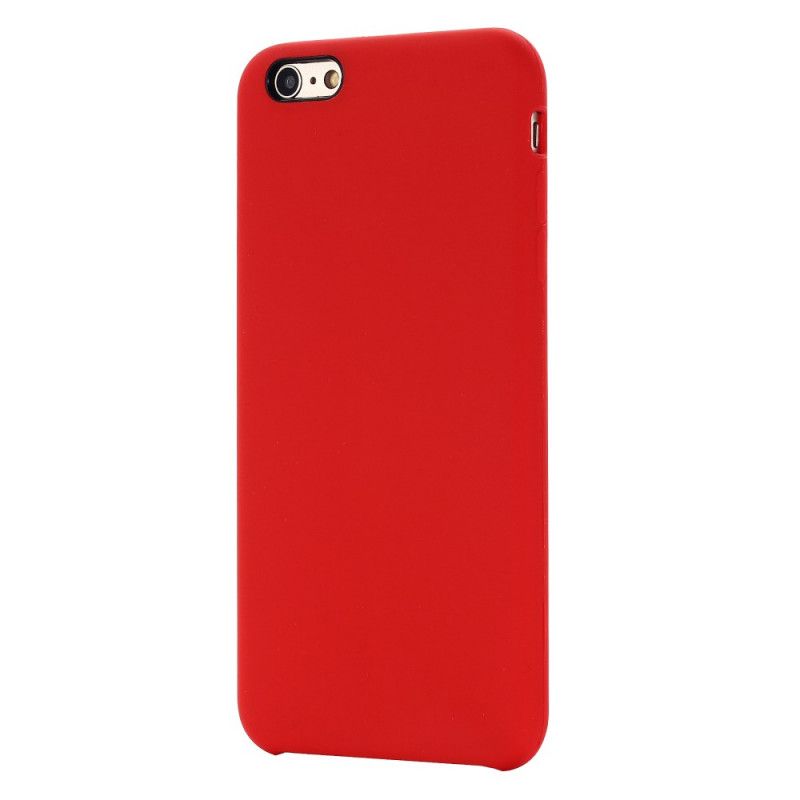 Etui iPhone 6 / 6S Czerwony Czarny Płynny Silikon Etui Ochronne