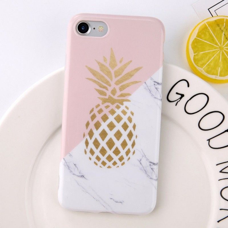 Etui iPhone 6 / 6S Marmurkowy Ananas Etui Ochronne