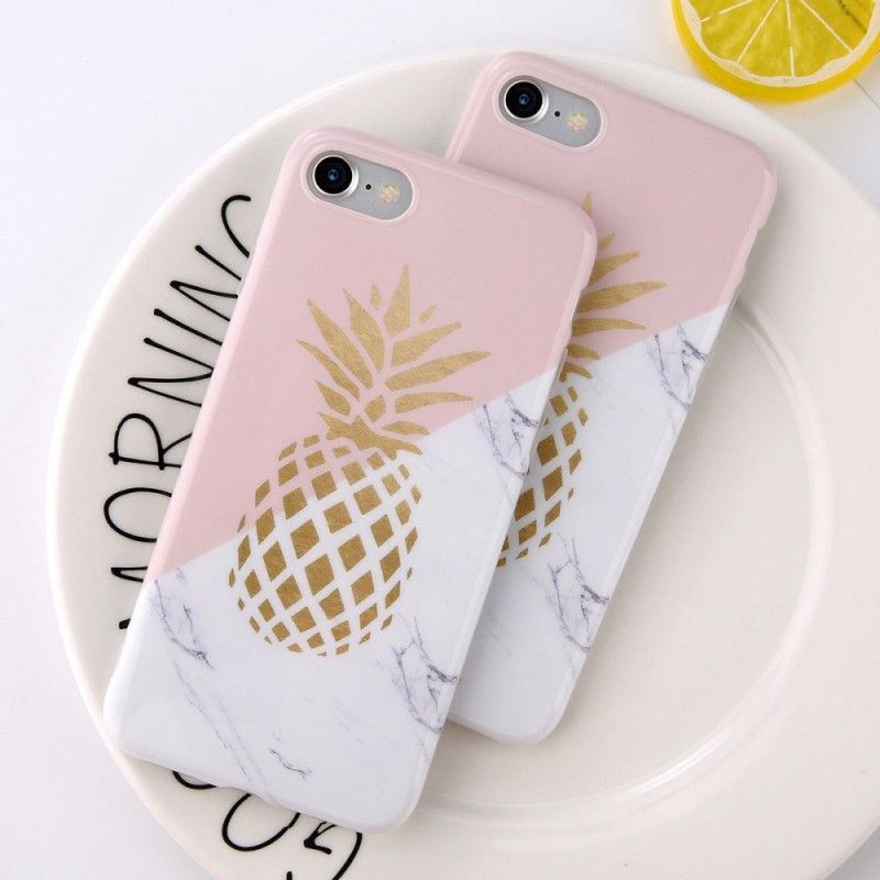 Etui iPhone 6 / 6S Marmurkowy Ananas Etui Ochronne