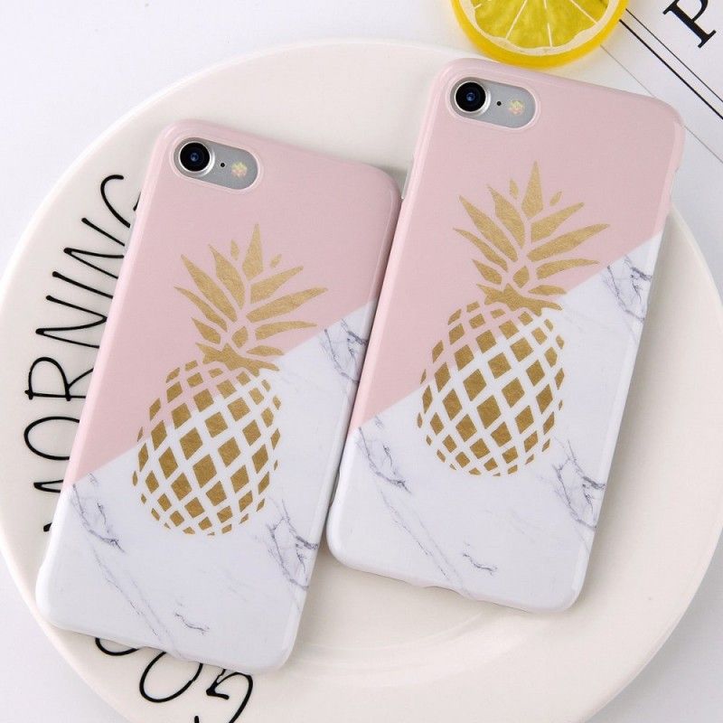 Etui iPhone 6 / 6S Marmurkowy Ananas Etui Ochronne