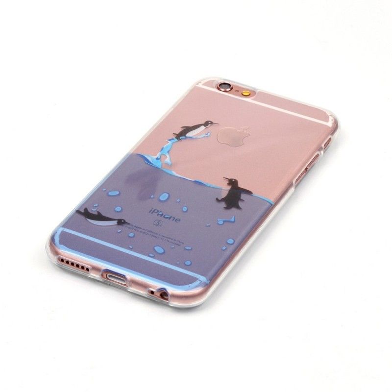 Etui iPhone 6 / 6S Przezroczysta Gra W Pingwiny Etui Ochronne