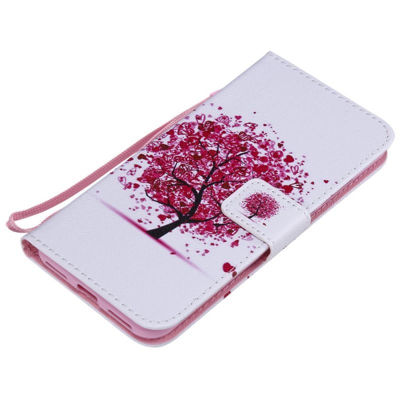 Etui Folio Huawei Y6 2019 Czerwone Drzewo