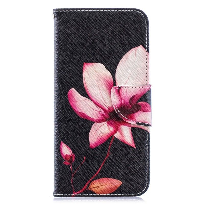 Etui Folio Huawei Y6 2019 Różowy Kwiat Etui Ochronne