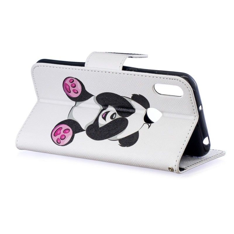 Etui Folio Huawei Y6 2019 Zabawna Panda Etui Ochronne