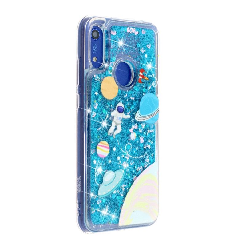 Etui Huawei Y6 2019 Brokat Astronauta Etui Ochronne