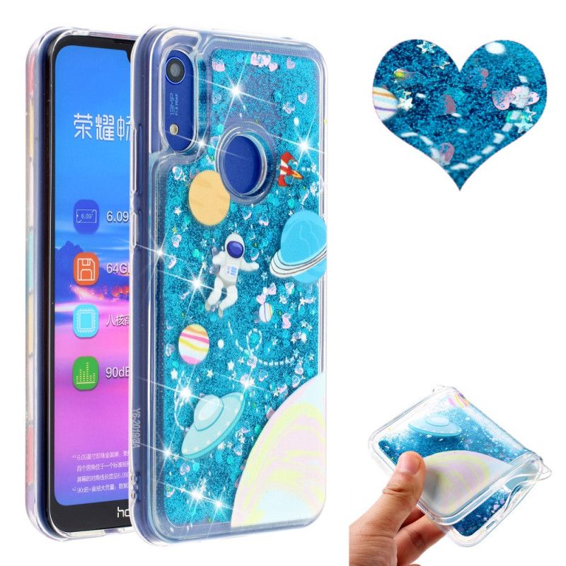 Etui Huawei Y6 2019 Brokat Astronauta Etui Ochronne