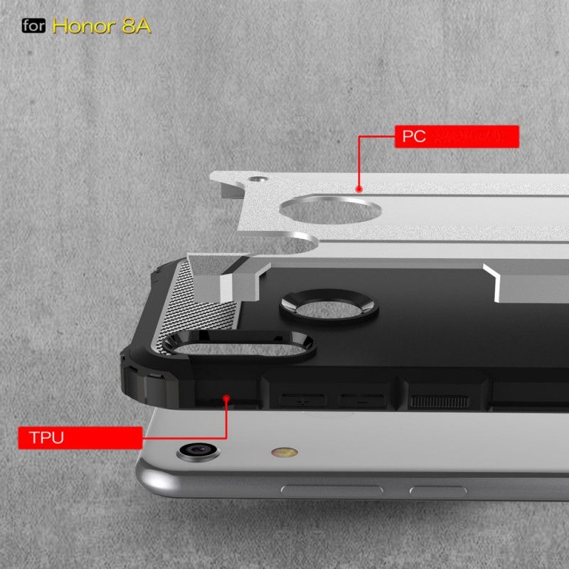 Futerały Huawei Y6 2019 Biały Czarny Ocalały