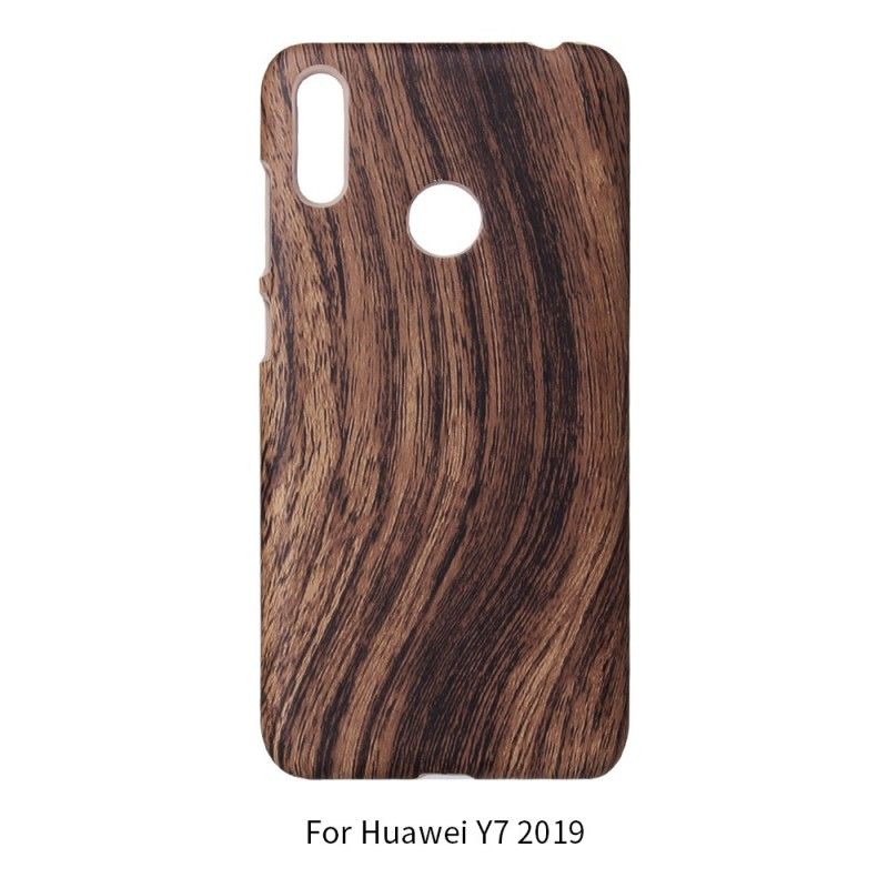 Futerały Huawei Y6 2019 Etui na Telefon Efekt Drewna