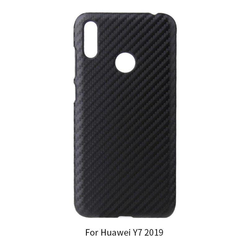 Futerały Huawei Y6 2019 Etui na Telefon Włókno Węglowe