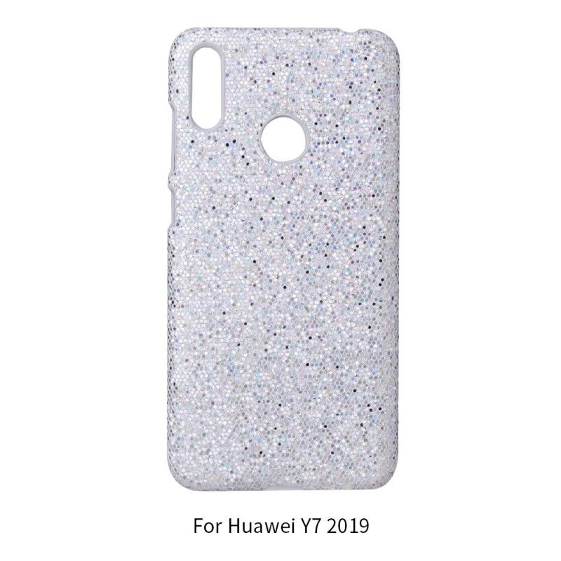 Futerały Huawei Y6 2019 Magenta Czarny Cekiny