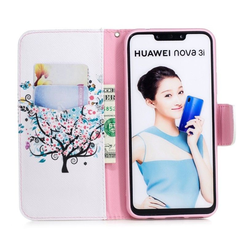 Etui Folio Huawei P Smart Plus Kwitnące Drzewo