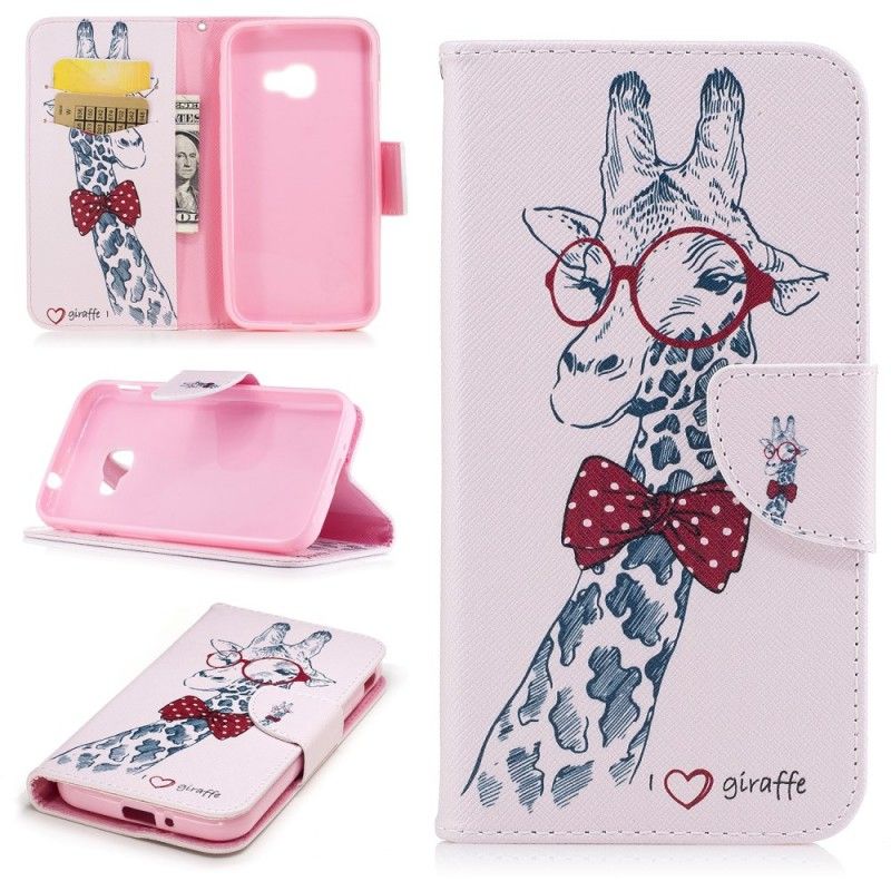 Etui Folio Samsung Galaxy XCover 4S / 4 Nerd Żyrafa