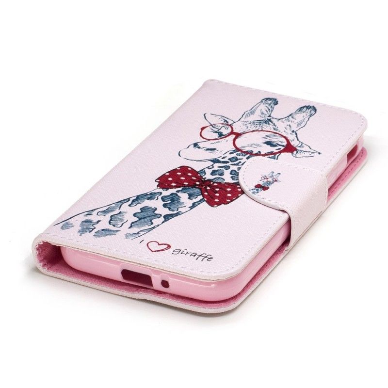 Etui Folio Samsung Galaxy XCover 4S / 4 Nerd Żyrafa