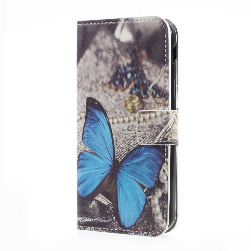 Etui Folio Samsung Galaxy XCover 4S / 4 Niebieski Motyl