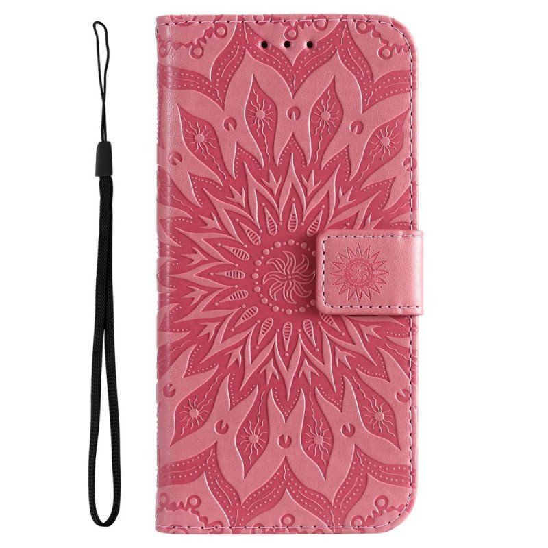 Etui Folio do Samsung Galaxy A14 / A14 5G Mandala Sun Ze Smyczą