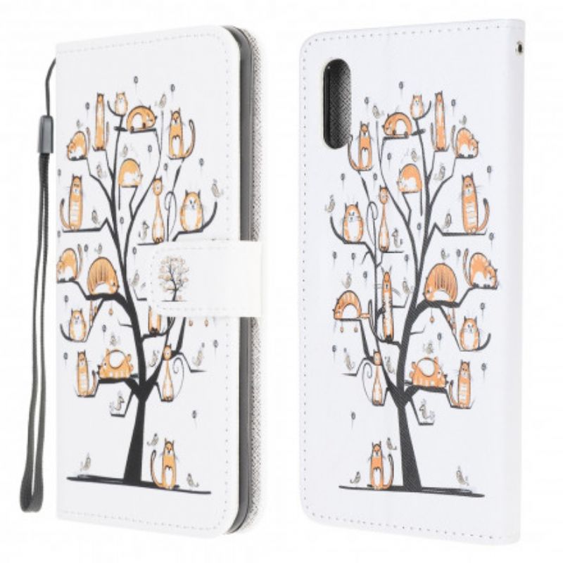 Etui Folio Do Samsung Galaxy Xcover 5 Funky Cats Strappy