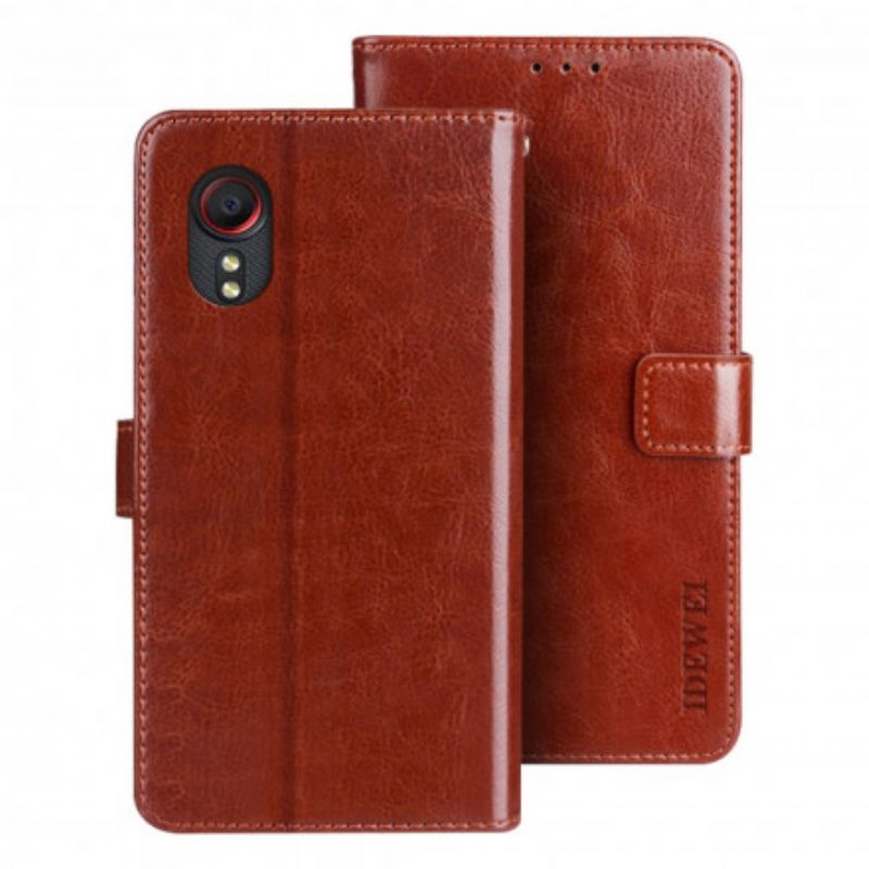 Etui Folio Do Samsung Galaxy Xcover 5 Idewei Z Imitacji Skóry