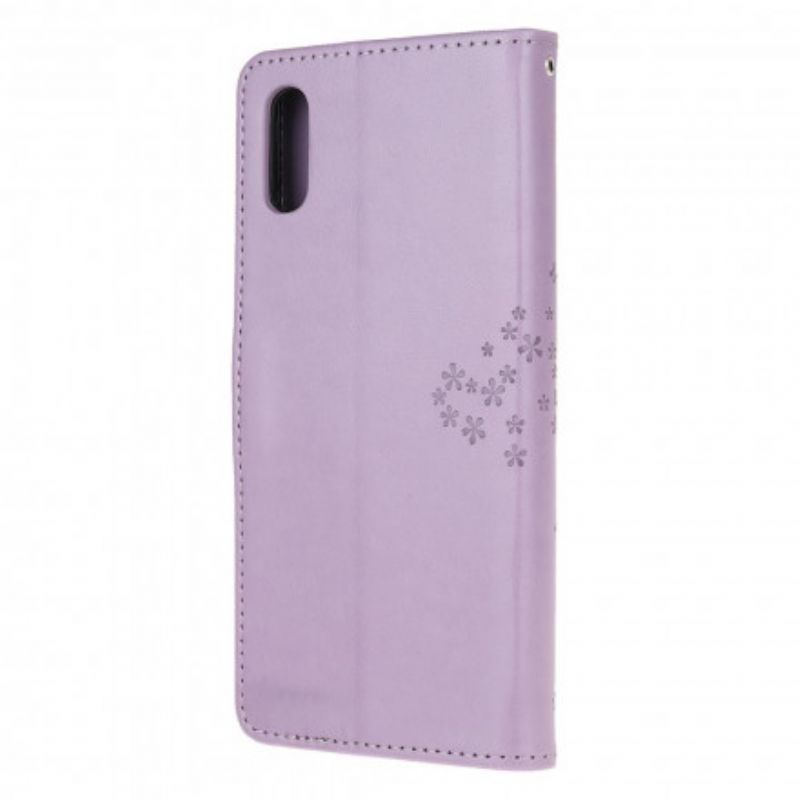 Etui Folio Do Samsung Galaxy Xcover 5 Stringi Drzewo I Sowy