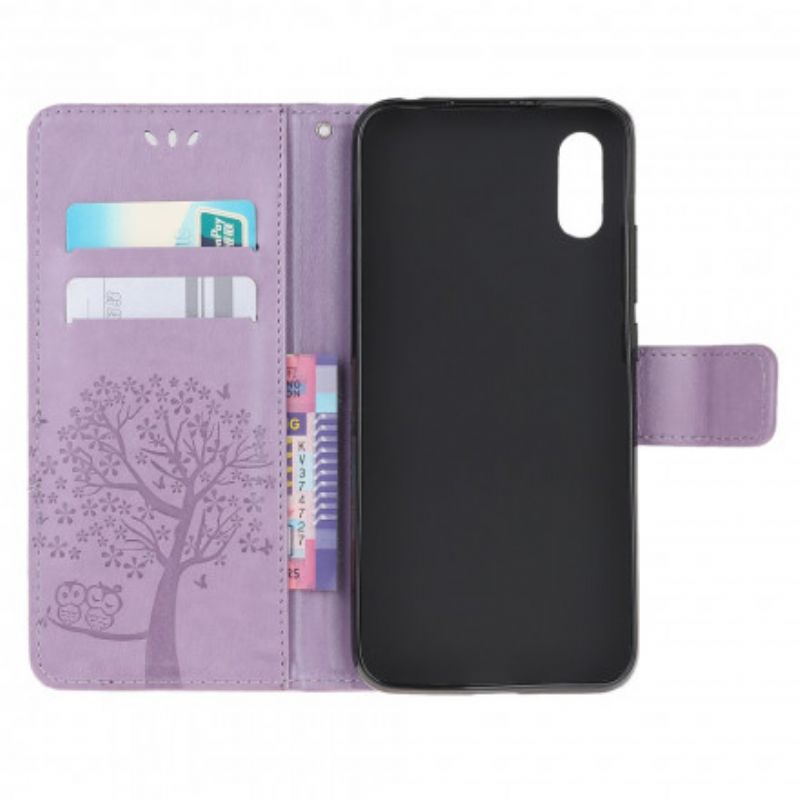 Etui Folio Do Samsung Galaxy Xcover 5 Stringi Drzewo I Sowy