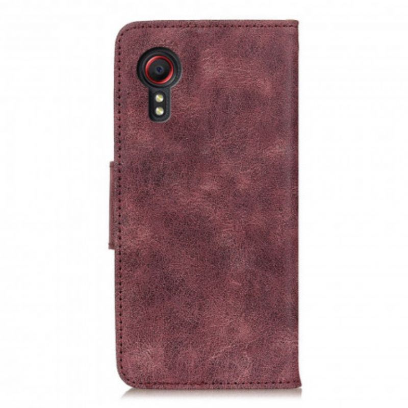 Etui Folio Do Samsung Galaxy Xcover 5 Vintage Split Skóra