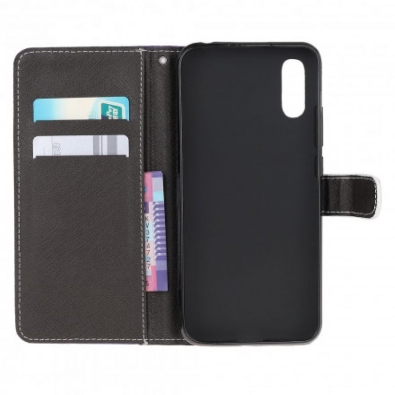 Etui Folio Samsung Galaxy Xcover 5 CZarne Pasiaste Oczy Kota