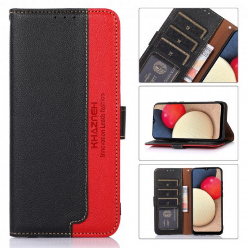 Etui Folio Samsung Galaxy Xcover 5 Litchi Skórzana Technologia Rfid Etui Ochronne