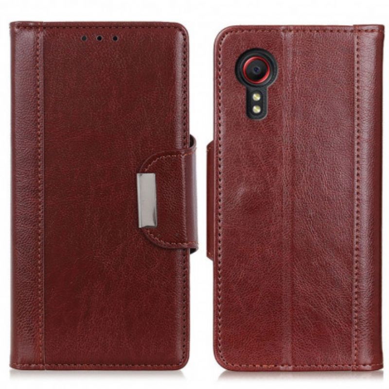 Etui Folio Samsung Galaxy Xcover 5 Matowe Zapięcie Ze Sztucznej Skóry Elegance Etui Ochronne