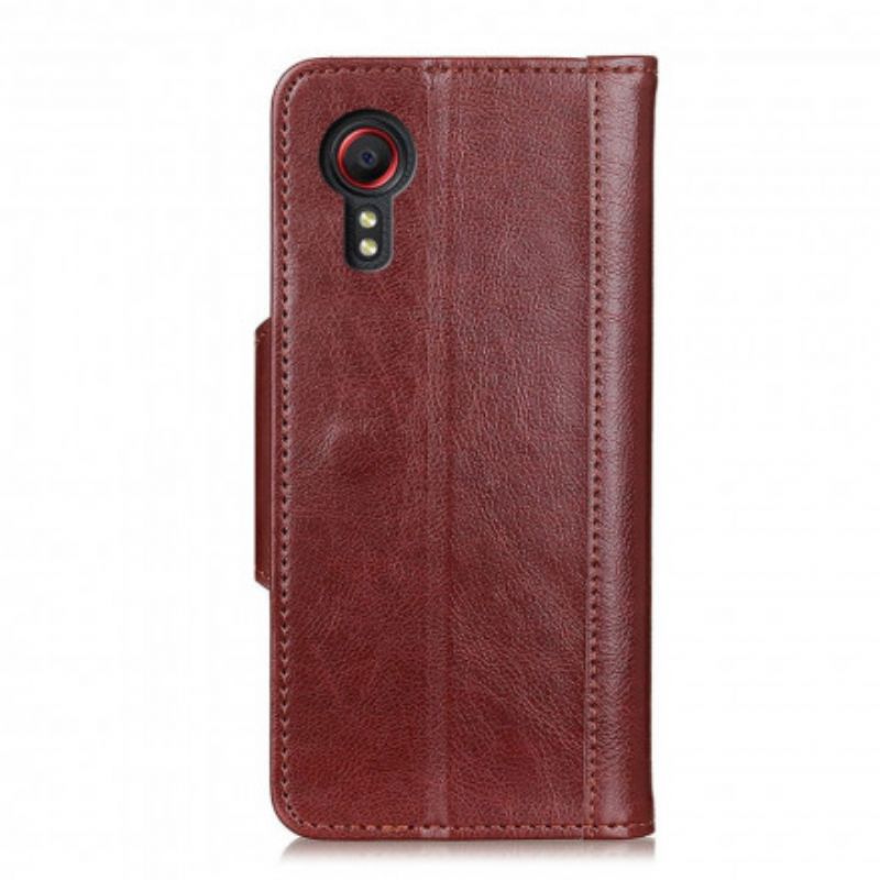 Etui Folio Samsung Galaxy Xcover 5 Matowe Zapięcie Ze Sztucznej Skóry Elegance Etui Ochronne