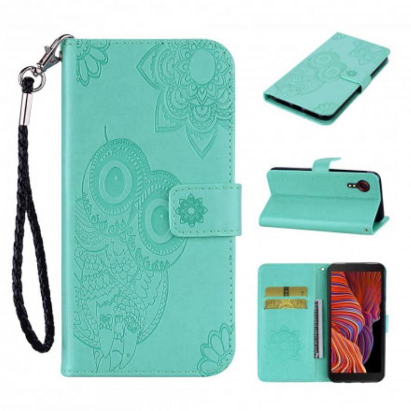 Etui Folio Samsung Galaxy Xcover 5 Sowa Mandala I Smycz