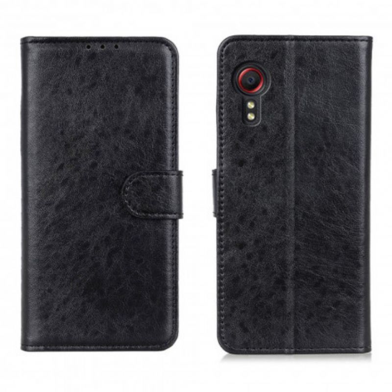 Etui Folio Samsung Galaxy Xcover 5 Teksturowana Sztuczna Skóra Etui Ochronne