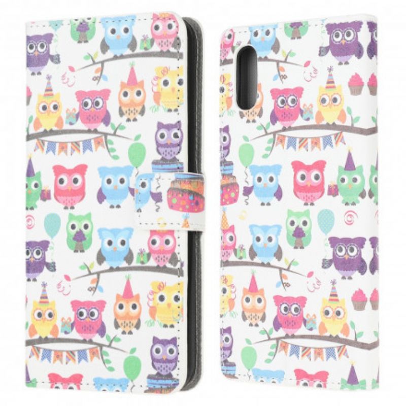 Etui Folio Samsung Galaxy Xcover 5 Wiele Sów