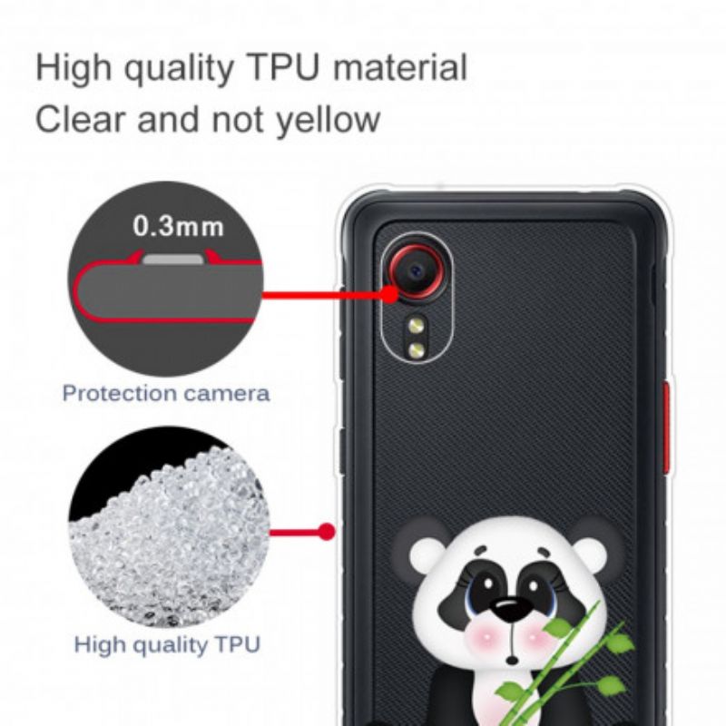 Etui Samsung Galaxy Xcover 5 Przezroczysta Smutna Panda