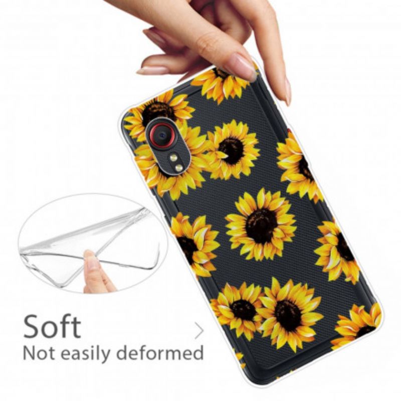 Etui Samsung Galaxy Xcover 5 Słoneczniki Etui Ochronne