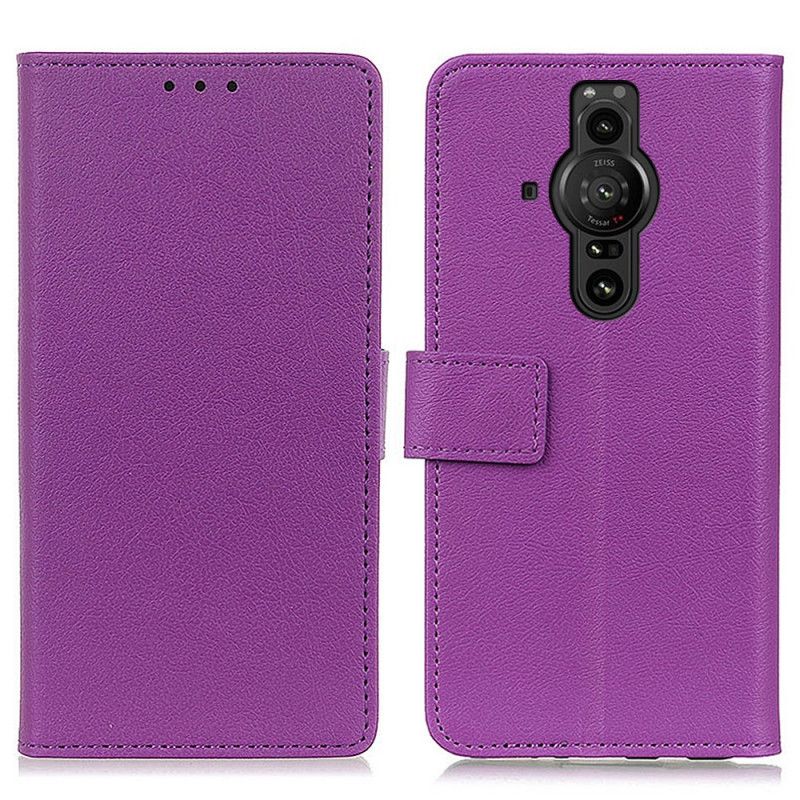 Etui Folio Do Sony Xperia Pro-i Klasyczny Efekt Skóry