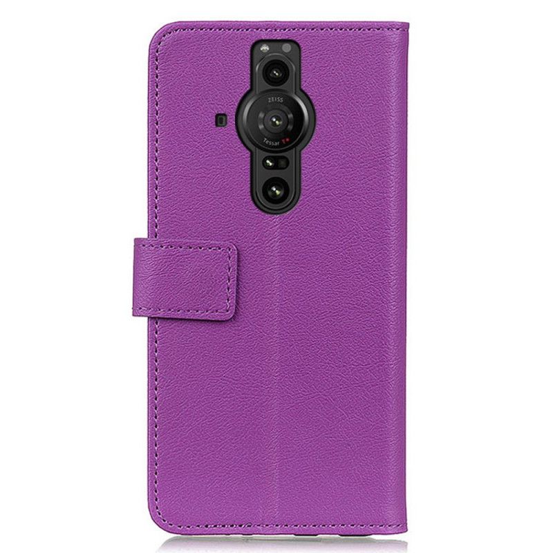 Etui Folio Do Sony Xperia Pro-i Klasyczny Efekt Skóry