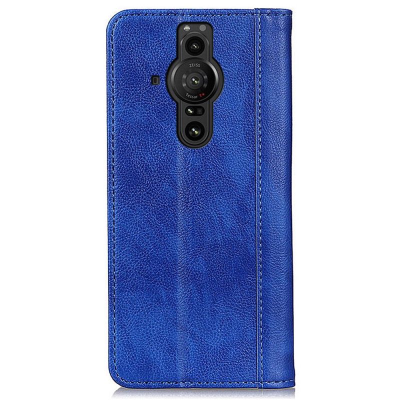 Flip Kotelot Sony Xperia Pro-i Etui Na Telefon Elegance Split Liczi Skóra